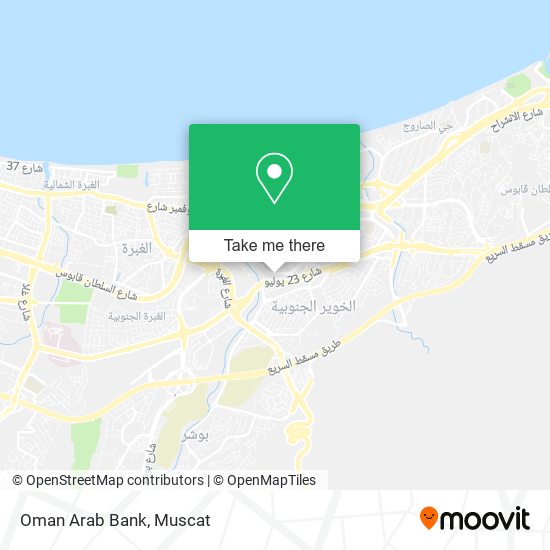 Oman Arab Bank map