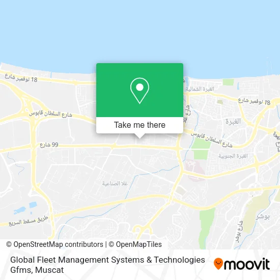 Global Fleet Management Systems & Technologies Gfms map