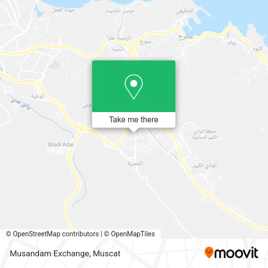 Musandam Exchange map
