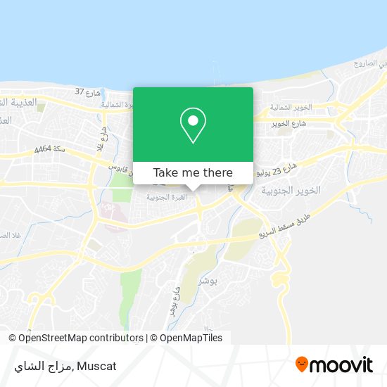 مزاج الشاي map