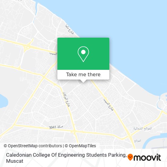 Caledonian College Of Engineering Students Parking map