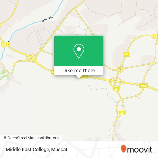 Middle East College map