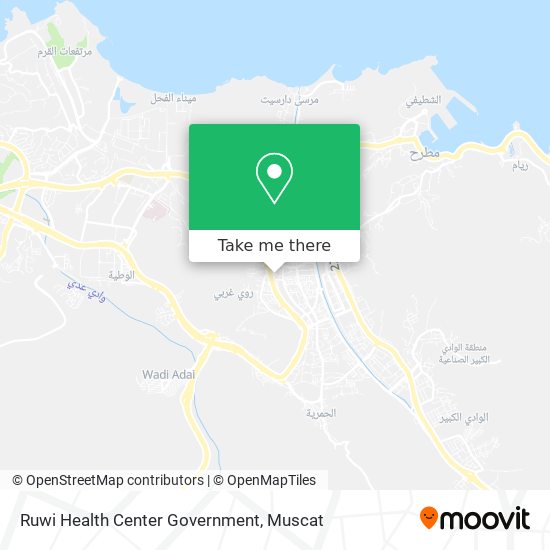 Ruwi Health Center Government map