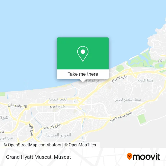 Grand Hyatt Muscat map