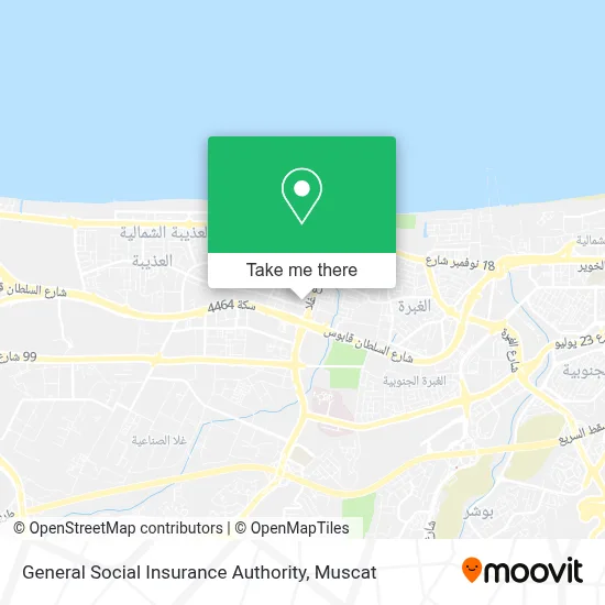 General Social Insurance Authority map