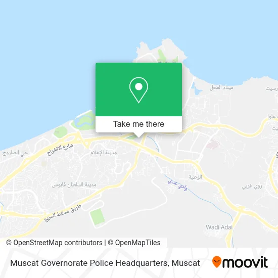 Muscat Governorate Police Headquarters map