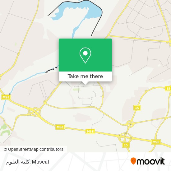 كلية العلوم map