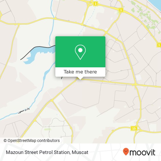 Mazoun Street Petrol Station map