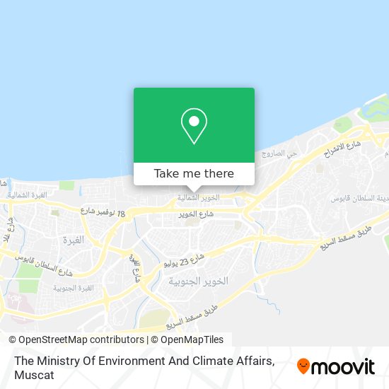 The Ministry Of Environment And Climate Affairs map