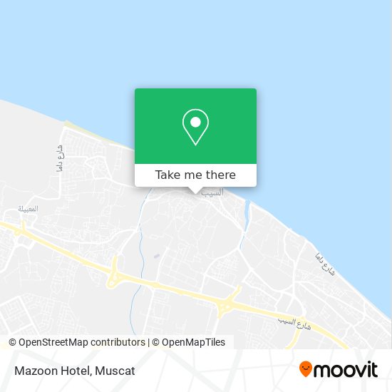 Mazoon Hotel map