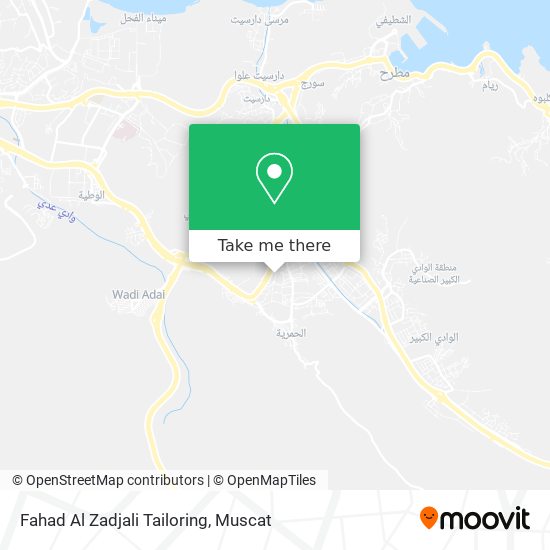 Fahad Al Zadjali Tailoring map