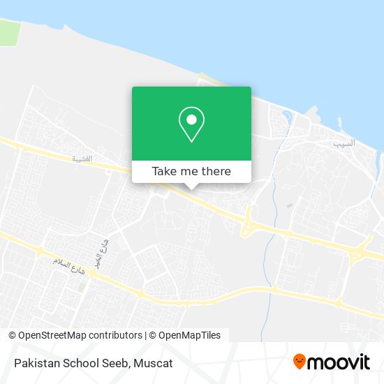 Pakistan School Seeb map