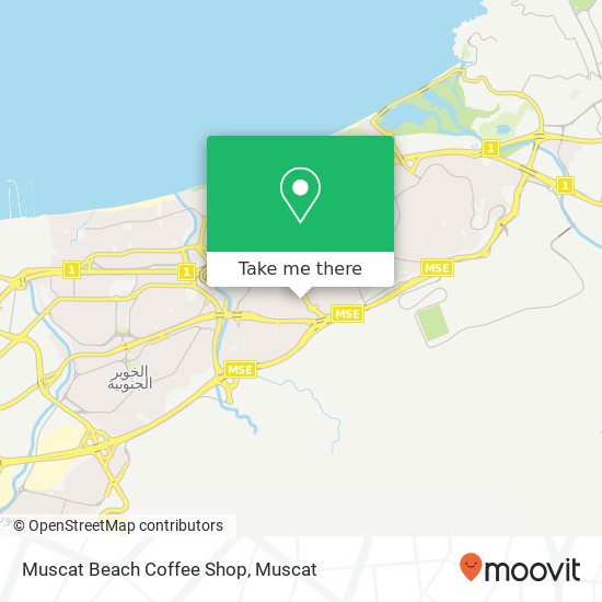 Muscat Beach Coffee Shop map