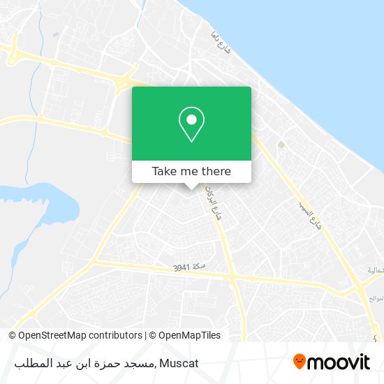 مسجد حمزة ابن عبد المطلب map