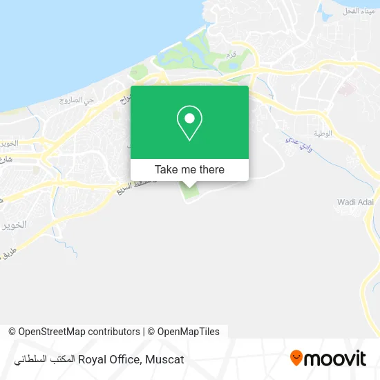 المكتب السلطاني Royal Office map