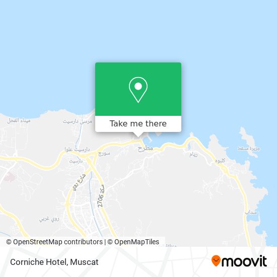 Corniche Hotel map