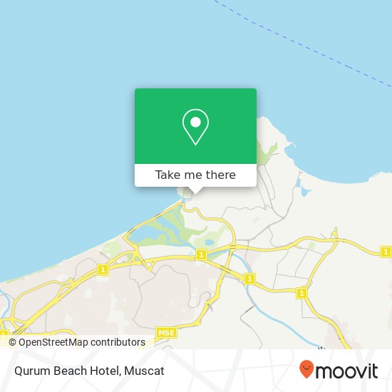 Qurum Beach Hotel map