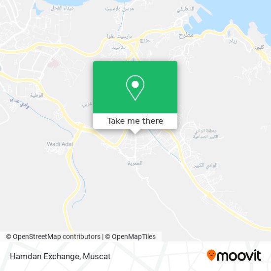 Hamdan Exchange map