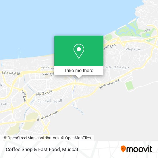 Coffee Shop & Fast Food map