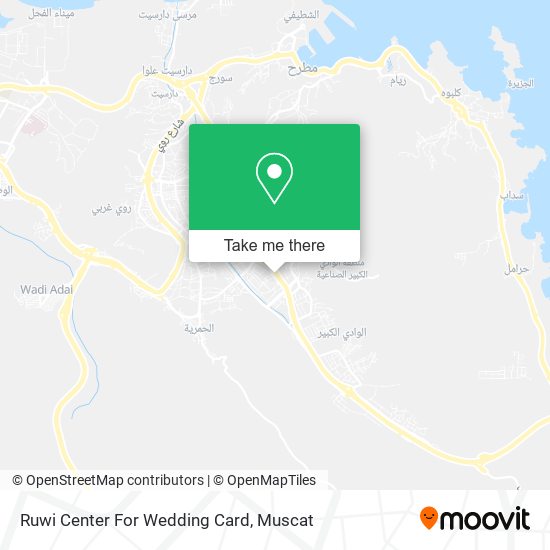 Ruwi Center For Wedding Card map