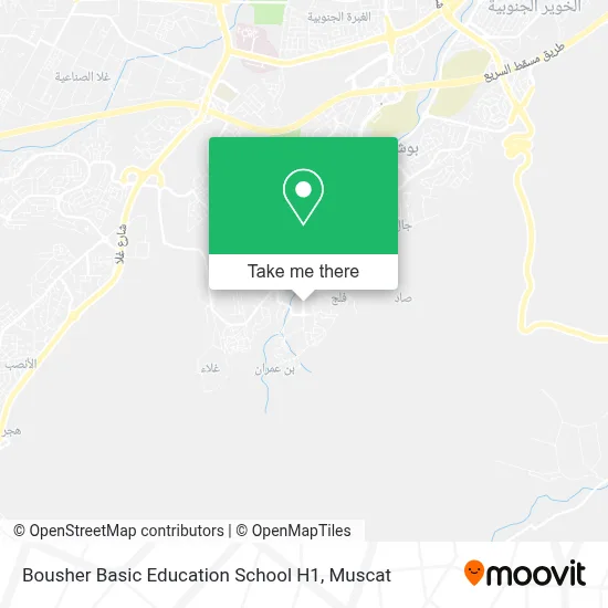 Bousher Basic Education School H1 map