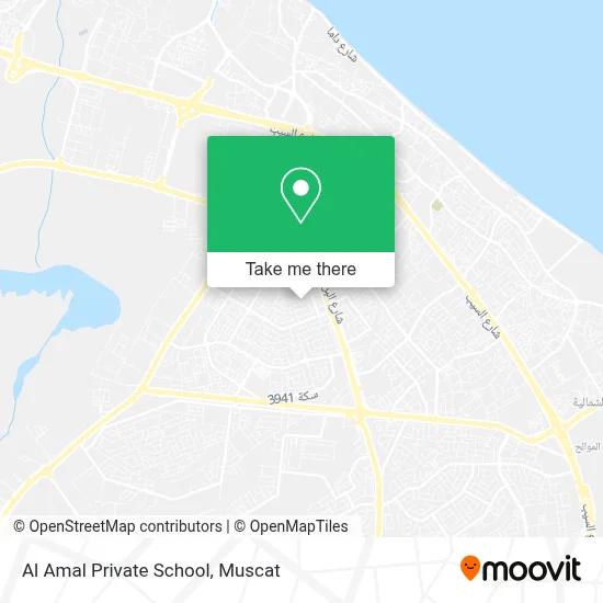 Al Amal Private School map
