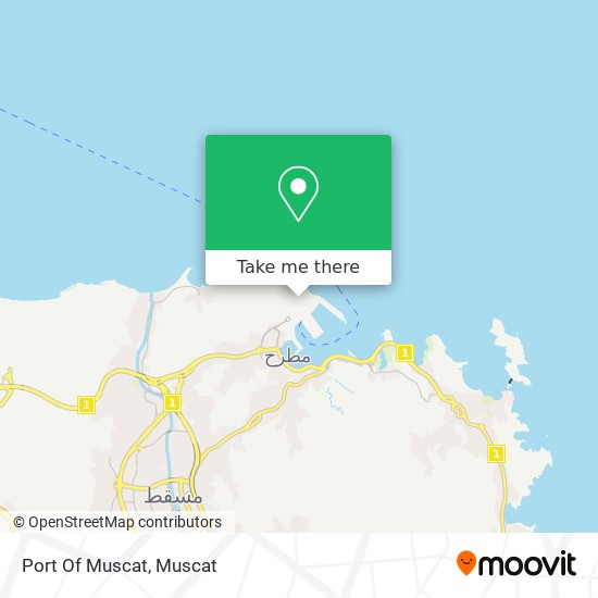 Port Of Muscat map