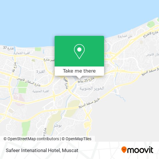 Safeer Intenational Hotel map
