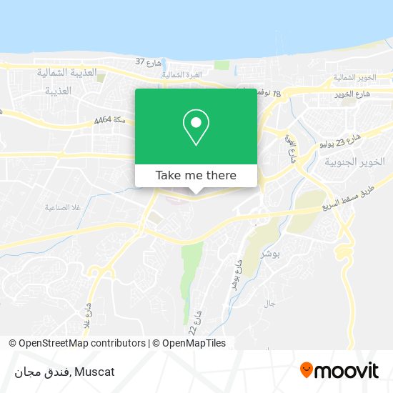 فندق مجان map