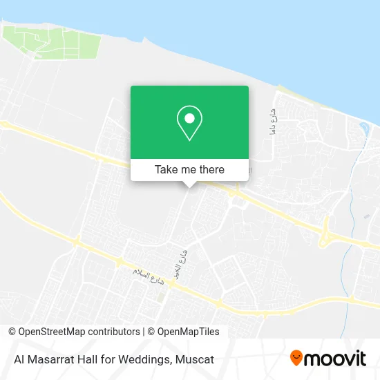 Al Masarrat Hall for Weddings map