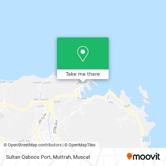 Sultan Qaboos Port, Muttrah map