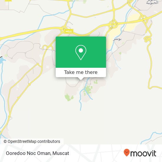 Ooredoo Noc Oman map