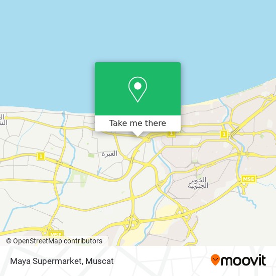Maya Supermarket map