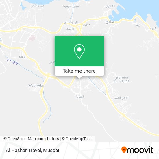 Al Hashar Travel map