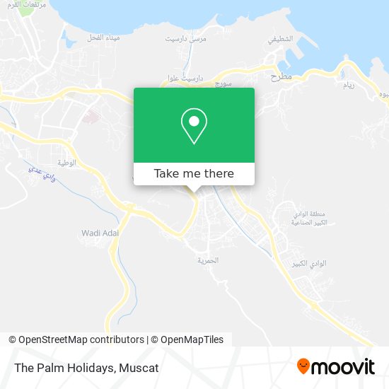 The Palm Holidays map