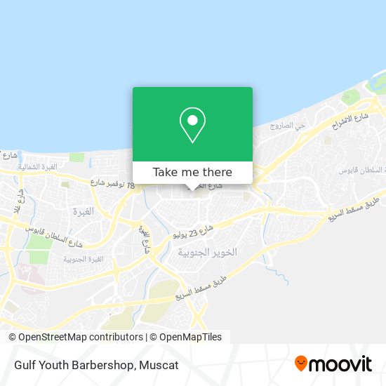 Gulf Youth Barbershop map