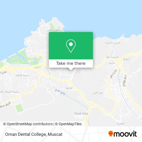Oman Dental College map