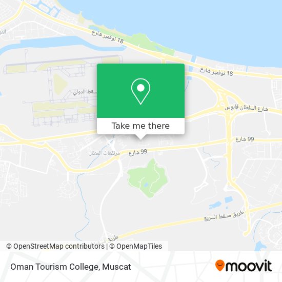 Oman Tourism College map