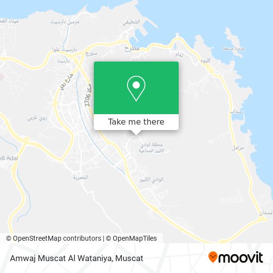 Amwaj Muscat Al Wataniya map