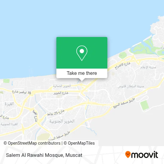 Salem Al Rawahi Mosque map