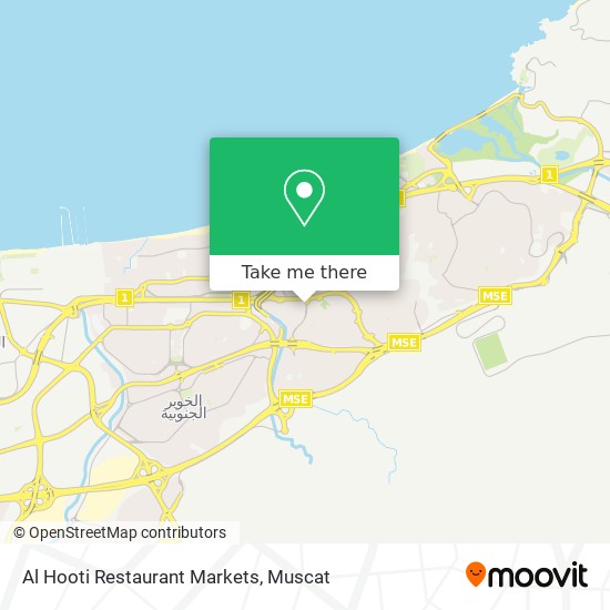 Al Hooti Restaurant Markets map