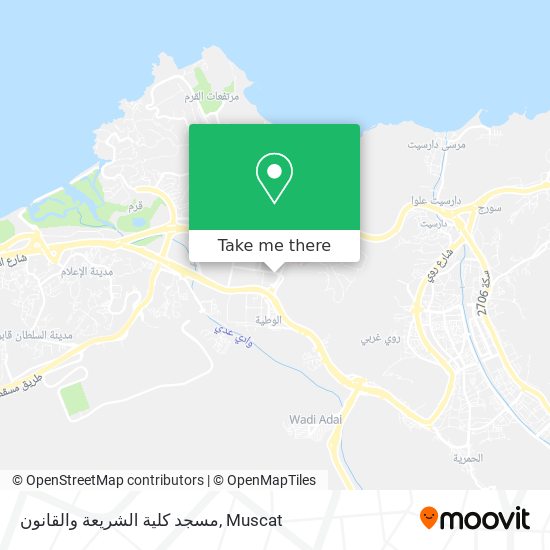 مسجد كلية الشريعة والقانون map