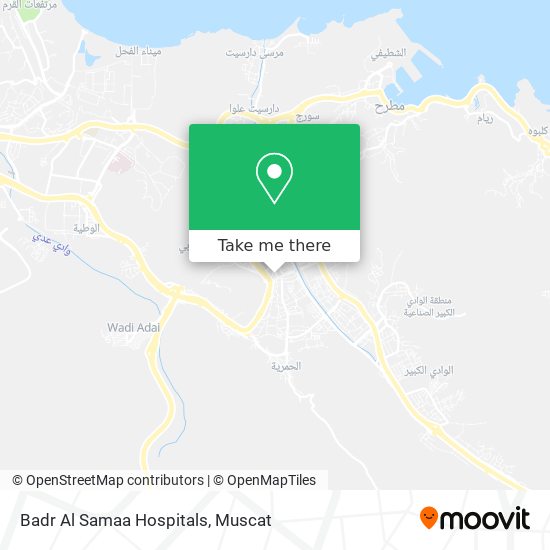 Badr Al Samaa Hospitals map
