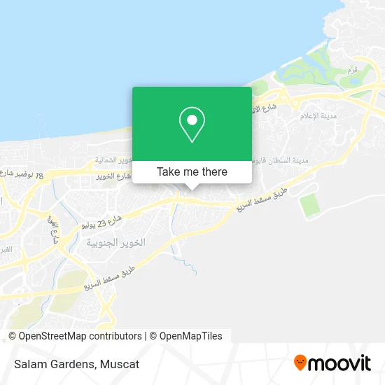 Salam Gardens map