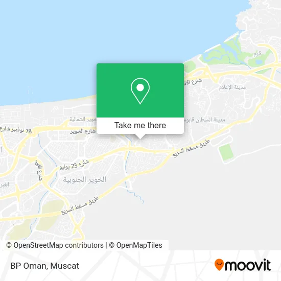 BP Oman map