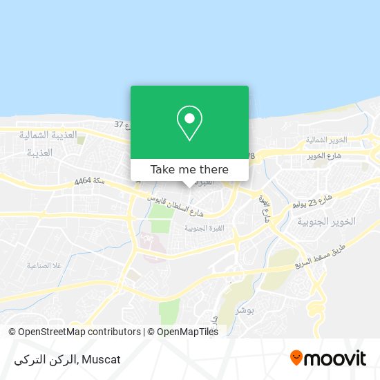الركن التركي map