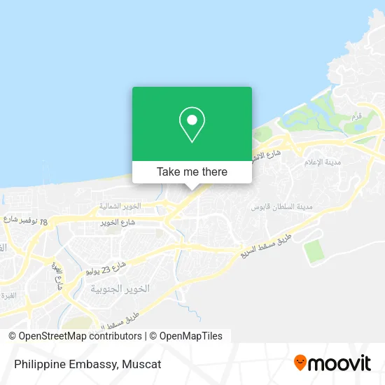 Philippine Embassy map