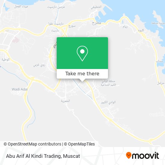 Abu Arif Al Kindi Trading map