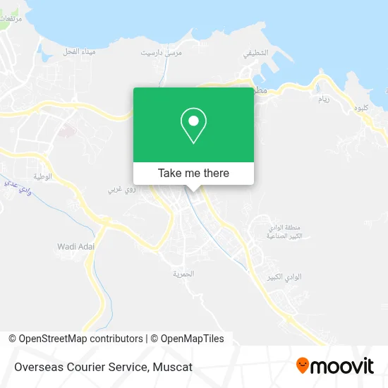 Overseas Courier Service map