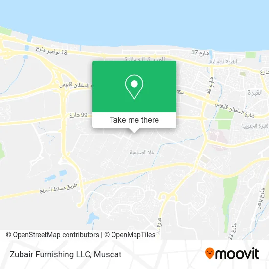 Zubair Furnishing Llc map